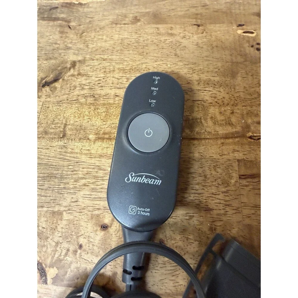Sunbeam AA85 Electric Heating Blanket Cord 3-Prong Controller